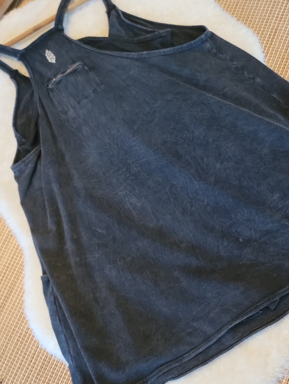 Free People Movement Black Hot Shot Mini Tank Dress, Inner Onesie - Picture 6 of 7
